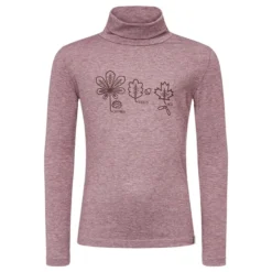 FRILUFTS BLACKSAS PRINTED TURTLENECK LONGSLEEVE Kinder - Funktionsshirt Fig