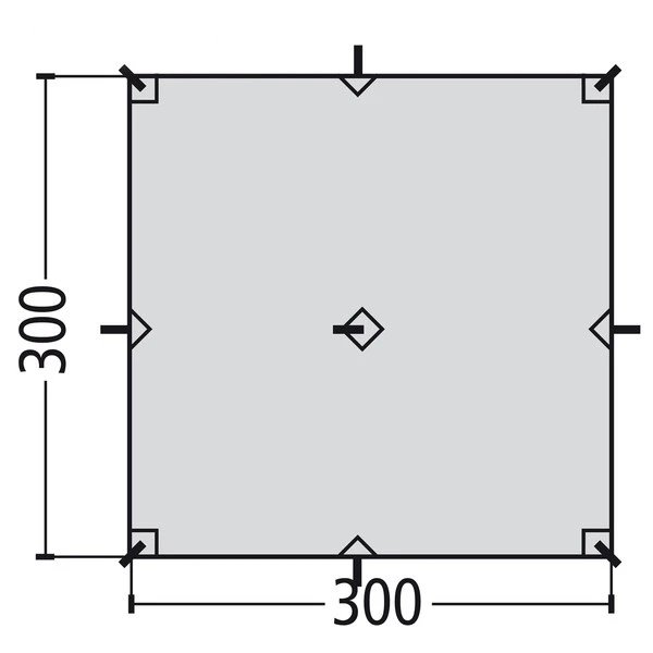 FRILUFTS CALLAN TARP S - Tarp Vineyard Green 2 FRILUFTS CALLAN TARP S - Tarp Vineyard Green – Bild 2